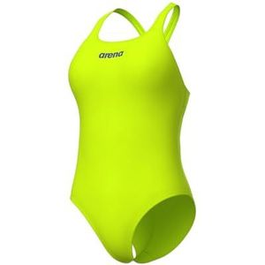 Arena Solid Swim Pro Team eendelig badpak voor dames, sneldrogend, sportbadpak in Arena MaxLife eco-fabric met maximale chloorbestendigheid en UPF 50+ uv-bescherming