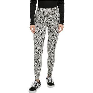 Urban Classics Zachte AOP legging voor dames, Psychedelicblack, XS