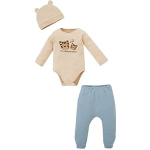 DeFacto Pajama Babyset voor jongens, beige, 3-6 Maanden