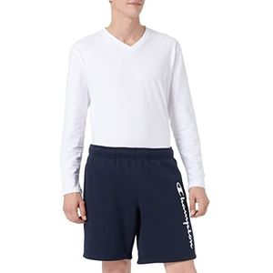 Champion Authentic Pants Script Logo Bermuda Shorts voor heren, Navy Blauw, XL