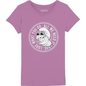 Les Schtroumpfs GISMURFTS004 T-shirt, roze, 8 jaar, Roze, 8 Jaren