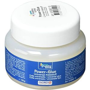 GLOREX 6 8090 15 - Power Glue universele lijm, 150 ml, universele lijm, zonder oplosmiddelen, droogt transparant op, geschikt voor alle materialen