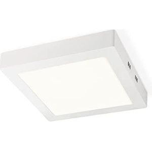 Home Sweet Home Moderne LED Plafondlamp Ska | Vierkant | 22/22/3.6cm | Wit | plafonniere gemaakt van metaal | LED geïntegreerd | 15W | 1500lm | 3000k | warm wit licht