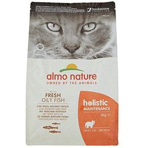 Almo Nature Holistic Maintenance Droogvoer voor katten met verse vetvis, 2 kg