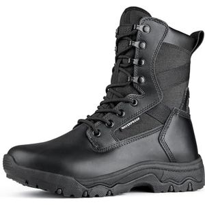 FREE SOLDIER - Tactische Laarzen - Zwart - 20 cm - Lichte Gevechtslaarzen - Waterafstotend