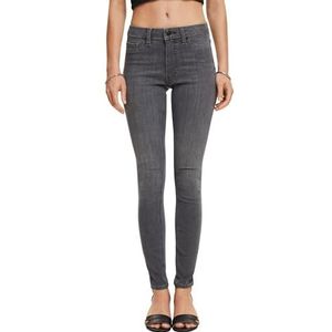 ESPRIT Mid-Rise-jeggings, Grijs medium washed, 31W / 32L