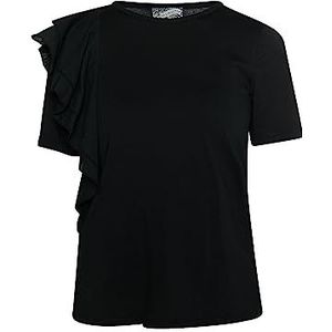 DreiMaster Vintage Dames T-Shirt 37429489-DR050, ZWART, XXL, zwart, XXL