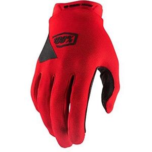 100% GUANTES RIDECAMP Youth Gloves M handschoenen, uniseks, rood