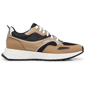 BOSS Jonah_Runn_mxpr_N Hardloopschoenen voor heren, open beige, 43 EU, Open beige, 43 EU