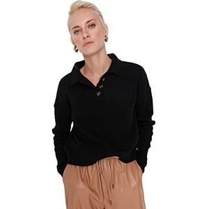 Trendyol Sweater Vest - Marineblauw - Regular, Zwart, L