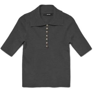 Vero Moda - Vmmarina - Gebreide Trui - Donkergrijs - 2/4 Mouwen
