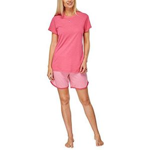 Schiesser dames pyjama kort pyjama, rood (fuchsia 508), 40