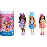 Barbie Color Reveal Poppen, Chelsea kleine pop met 6 verrassingen, waaronder kleurverandering, Sport-serie HKT85