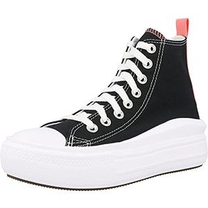 Converse Chuck Taylor All Star Move sneakers voor jongens, zwart roze zout wit, 37 EU