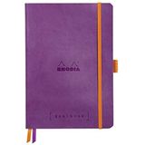 Rhodia 117579C notitieboekje Goalbook (DIN A5, 14,8 x 21 cm, dot, praktisch en trendy, met zacht deksel, 90 g wit papier, 120 vellen) 1 stuk, violet