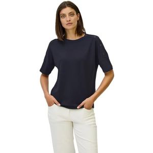 Cecil - T-shirt - Urban Dark Blue - Ronde Hals - Halve Armlengte