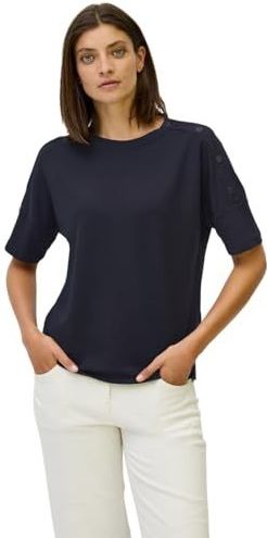Cecil - T-shirt - Urban Dark Blue - Ronde Hals - Halve Armlengte