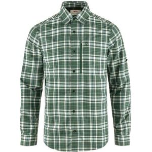 Fjallraven 82263-113-679 Abisko Hike Shirt LS M Shirt Heren Chalk White-Deep Patina maat XS, Chalk White-Deep Patina, XS