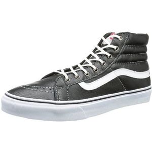 Vans U Sk8-hi Slim (Leather) Blk/T Unisex Sneakers, zwart, 38 EU