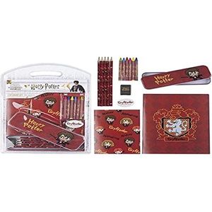 Cerdá Harry Potter schooletui, compleet met metalen etui en schoolmateriaal, officieel gelicentieerd product
