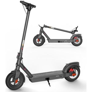 Elektrische step, draagbare 10 inch e-scooter, 20 km/u & 20 mijl bereik, opvouwbare elektrische step voor volwassenen en jongeren, met remsysteem en tempomaat