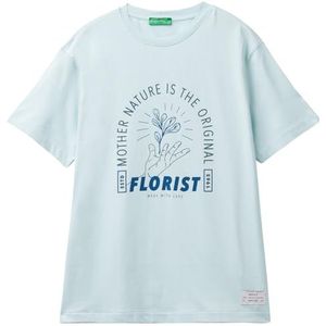 Undercolors of Benetton T-shirt heren, Lichtblauw 0W6, M