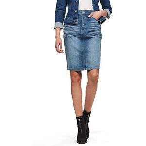 G-STAR RAW Dames 3301 Potlood Rok, Faded Shore C298-b377, 24W