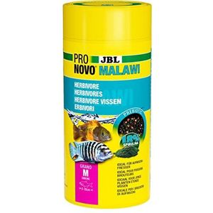 JBL PRONOVO MALAWI GRANO, primair voer voor alle cichliden van 8-20 cm, visvoer-korrels, maat M, 1000 ml