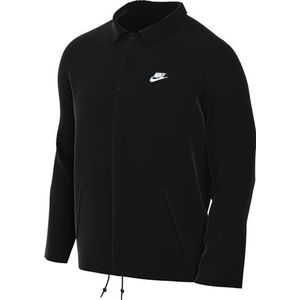 Nike Heren jas M Nk Club Coaches Jkt, Zwart/Wit, FN3316-010, XL