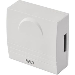 EMOS 2-draads deurbel, klassieke huisdeurbel, witte deurbel, 1 melodie ding-dong, volume 85 dB, bedraad, voor wandmontage, vierkant