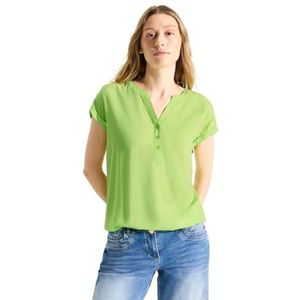 CECIL Effen viscose blouse, Soft Lime, XS