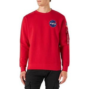 ALPHA INDUSTRIES Heren Space Shuttle Sweater Hoodie, rood (Speed Red), XXL