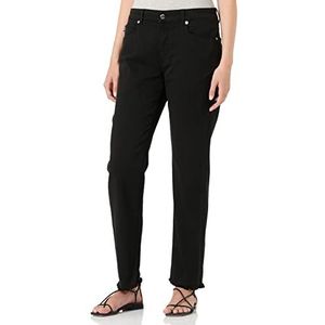 Love Moschino Bull with Heart Back Tag Casual broek voor dames, zwart, 30