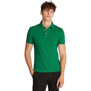 Tommy Hilfiger Heren 1985 Slim Polo MW0MW17771 S/S Polo, Groen, XS, Groen (Nouveau Groen), XS