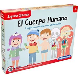 Clementoni - Het menselijk lichaam - educatief spel vanaf 4 jaar, speelgoed in het Spaans (55114)