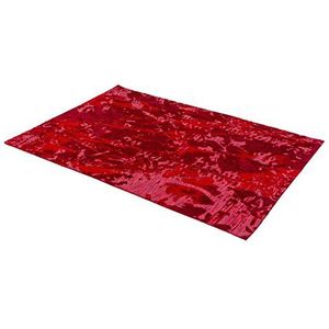 ASTRA Geweven tapijt Teramo, verkrijgbaar in verschillende kleuren en maten, tapijt, polyester, bloemenrood, 140x200 cm