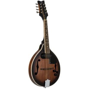 Ortega Guitars Bluegrass Americana Series Mandoline, A-stijl, elektrisch, akoestisch, sparren en esdoorn met satijnen whiskey burst finish (RMAE30-WB)