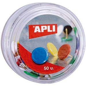 APLI 11733 - Pins Diverse kleuren Ø 10 mm 50 u.