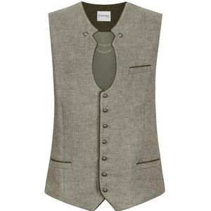 STOCKERPOINT - Gilet Bennet - Olijfgroen - Katoen