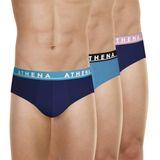 TONIC ATHENA - Slip - Blauw - Katoen - Set van 3