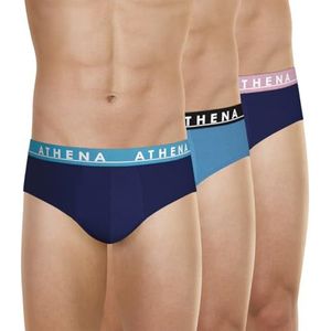 TONIC ATHENA - Slip - Blauw - Katoen - Set van 3