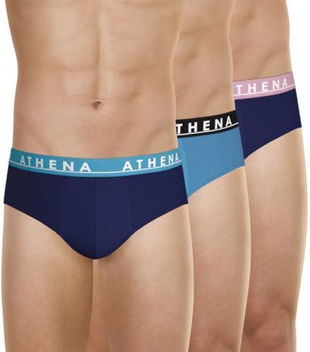 TONIC ATHENA - Slip - Blauw - Katoen - Set van 3