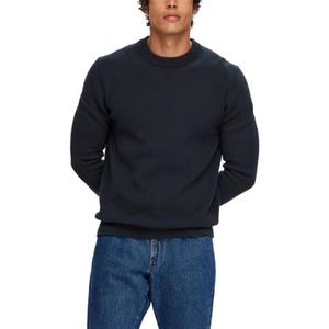 SELETED HOMME Heren Slhdane Ls Knit Structure Crew Neck Noos gebreide trui, sky captain, XXL