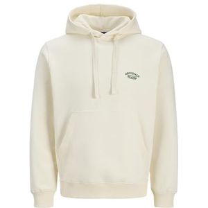 JACK & JONES Jorgreene Branding Sweat Hood Ch, antiek wit., XL