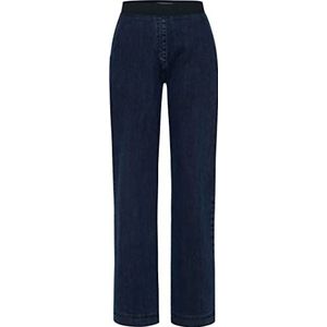 Raphaela by Brax Dames Style Pam Flared Rondom Jersey Slip Denim Slim Jeans, Donkerblauw, 36W x 30L