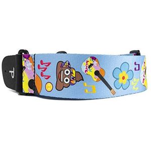 Perri's lederen LPCPE-8252 5,1 cm warmteoverdracht Emoji gitaar riem