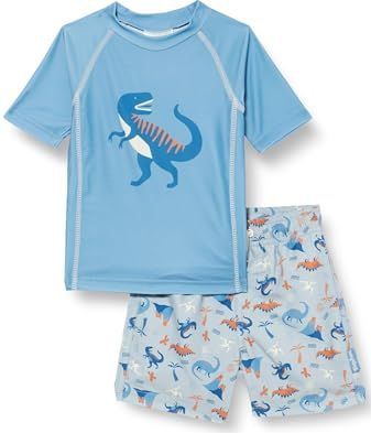 Playshoes - Kinder UV-Schutz Bade-Set - Blau - Dino
