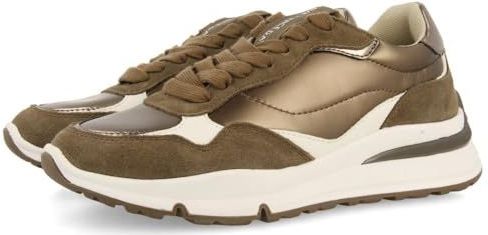 Gioseppo Edmeston Sneakers - Bruin - Gewatteerd - Metallic Accenten - EVA-zool