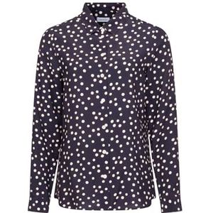 Seidensticker Damesblouse met lange mouwen, regular fit, donkerblauw, 34