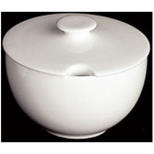 Dibbern Suikerpot porselein, kleur: wit, volume: 0,25 l, diameter: 10 cm, 116000000